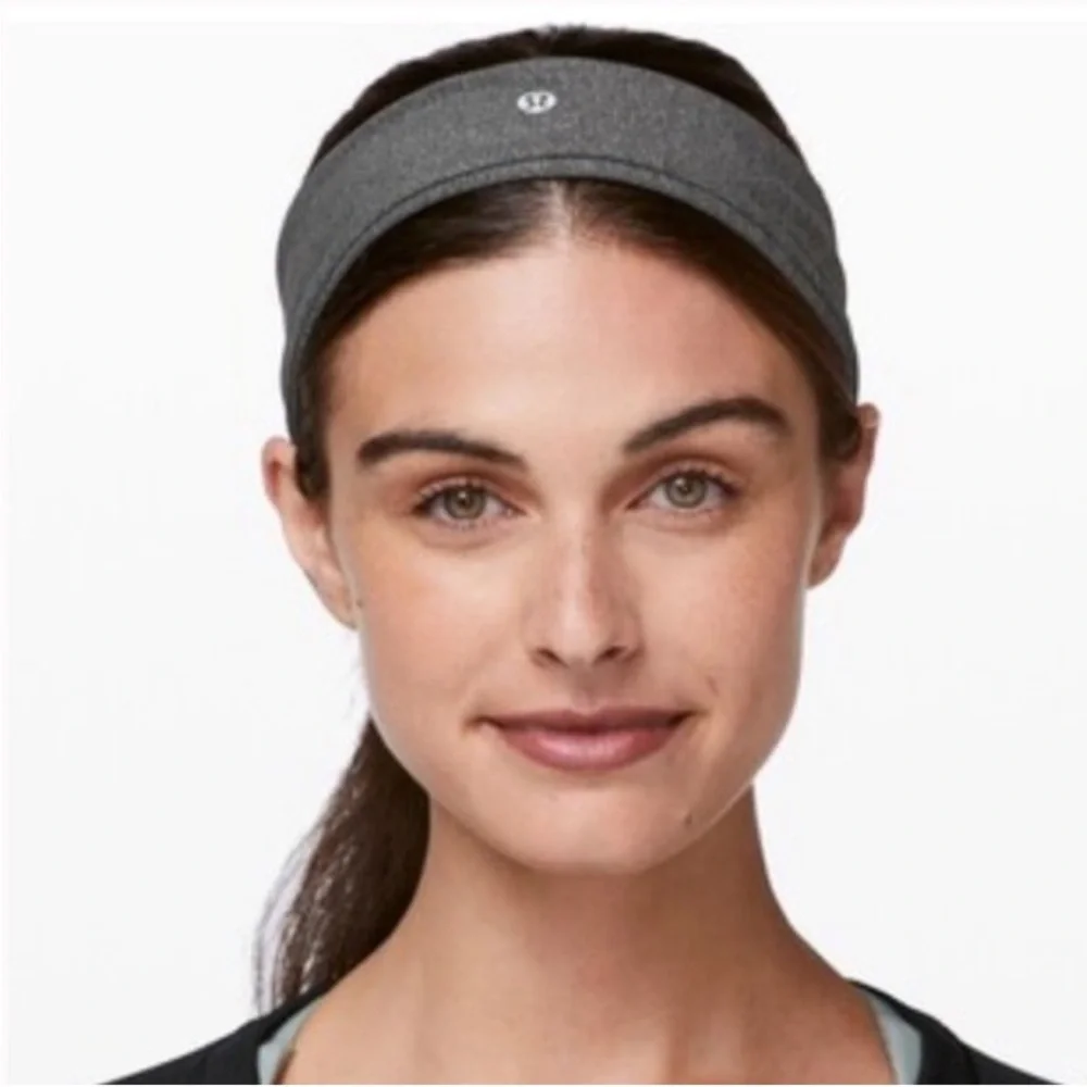 LULULEMON Fly Away Tamer Headband Gray One Size